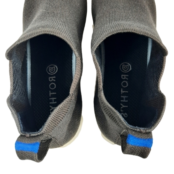 Rothy's The Chelsea Black High Top Sneakers Size 10 Women's Shoes - Picture 11 of 14